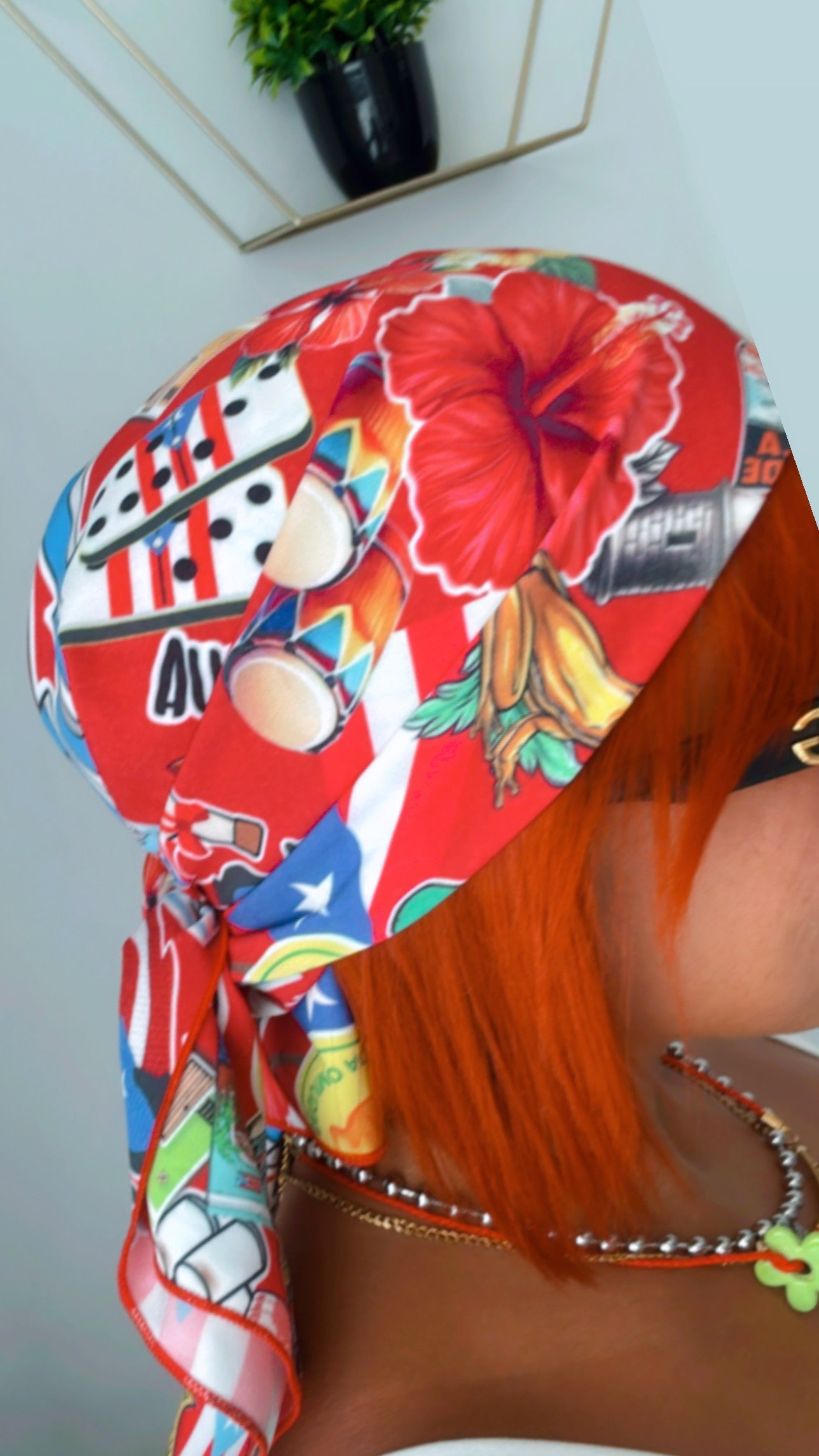 Pañuelo Rojo / Scarf estampado PR 🇵🇷
