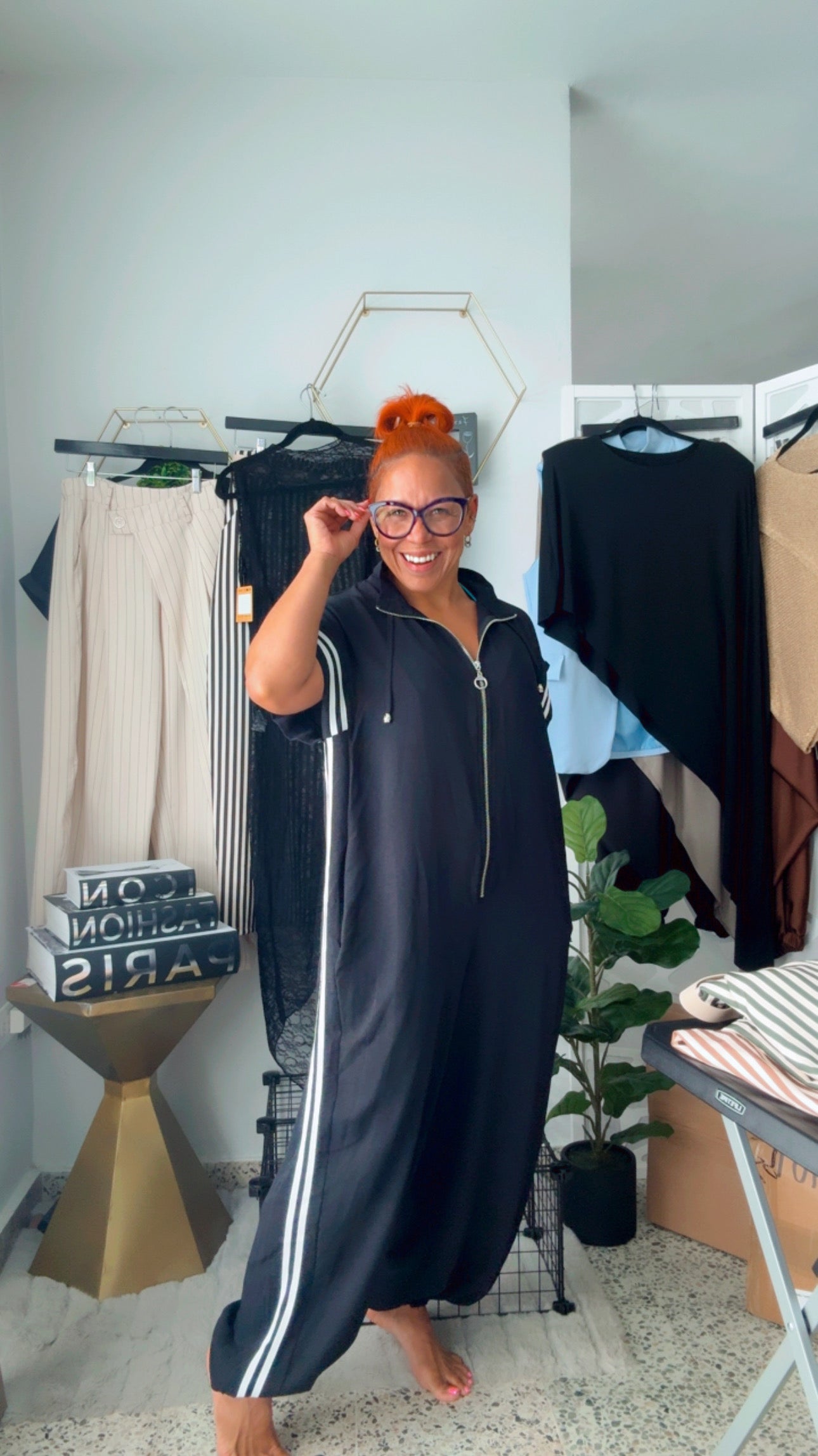 Street Star Black Jumpsuit