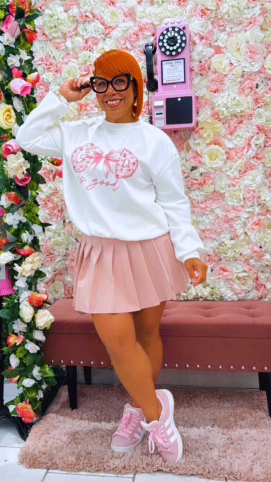 Pink Tennis Mini Skirt