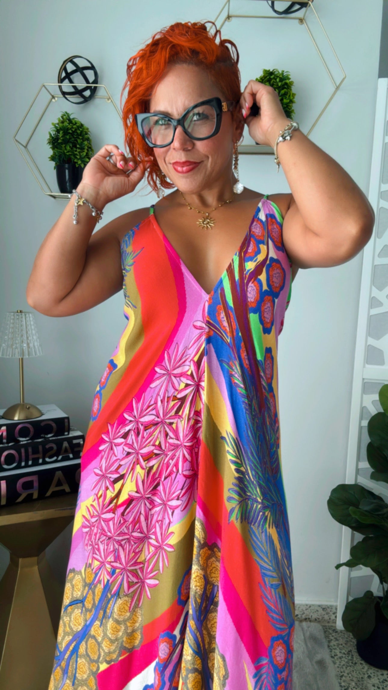 Tropical 🌴Backless Maxi Dress