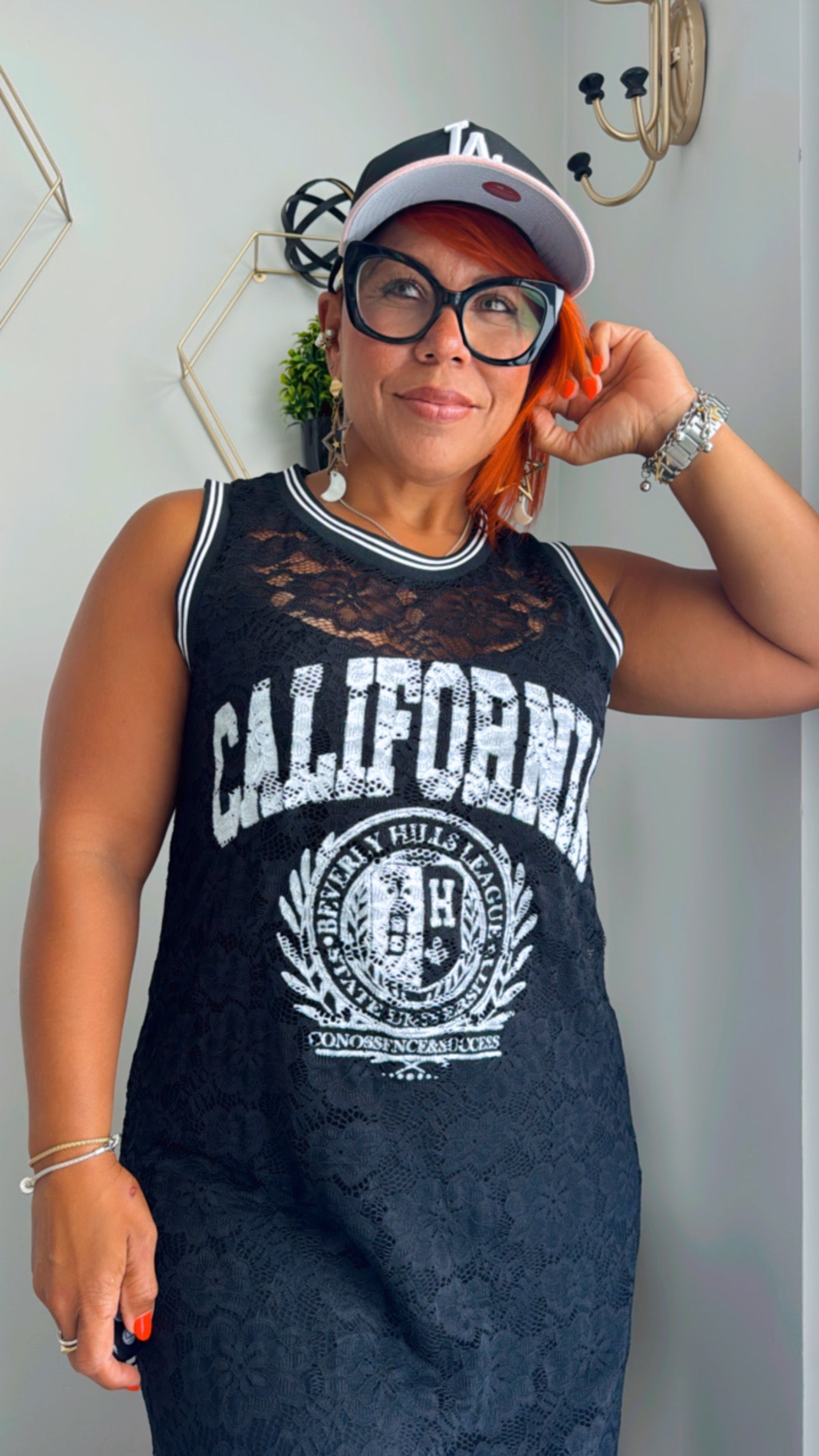 California Lace Midi Dress