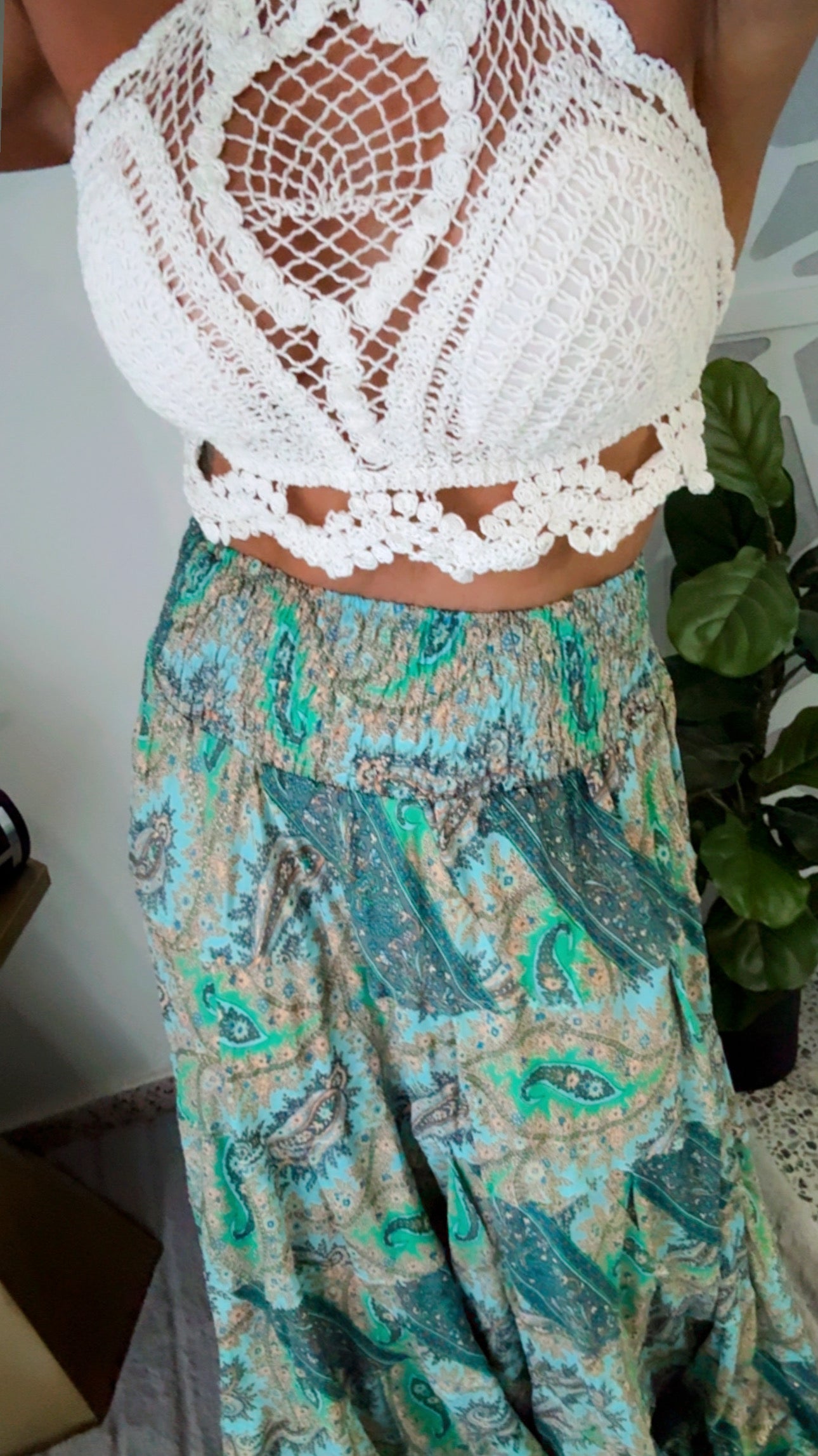 2 in 1 Boho Skirt Dress