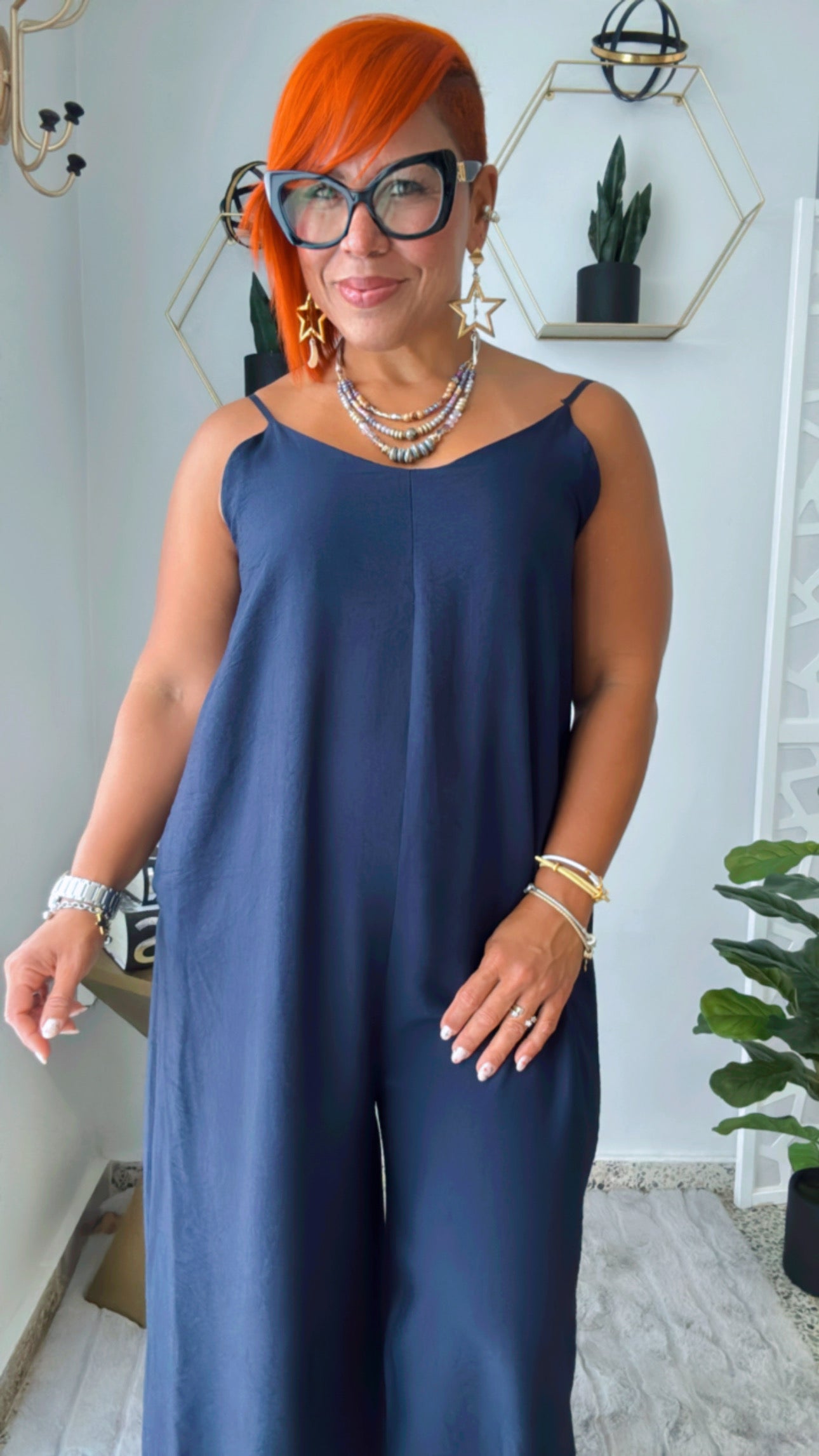 Navy Jumpsuit