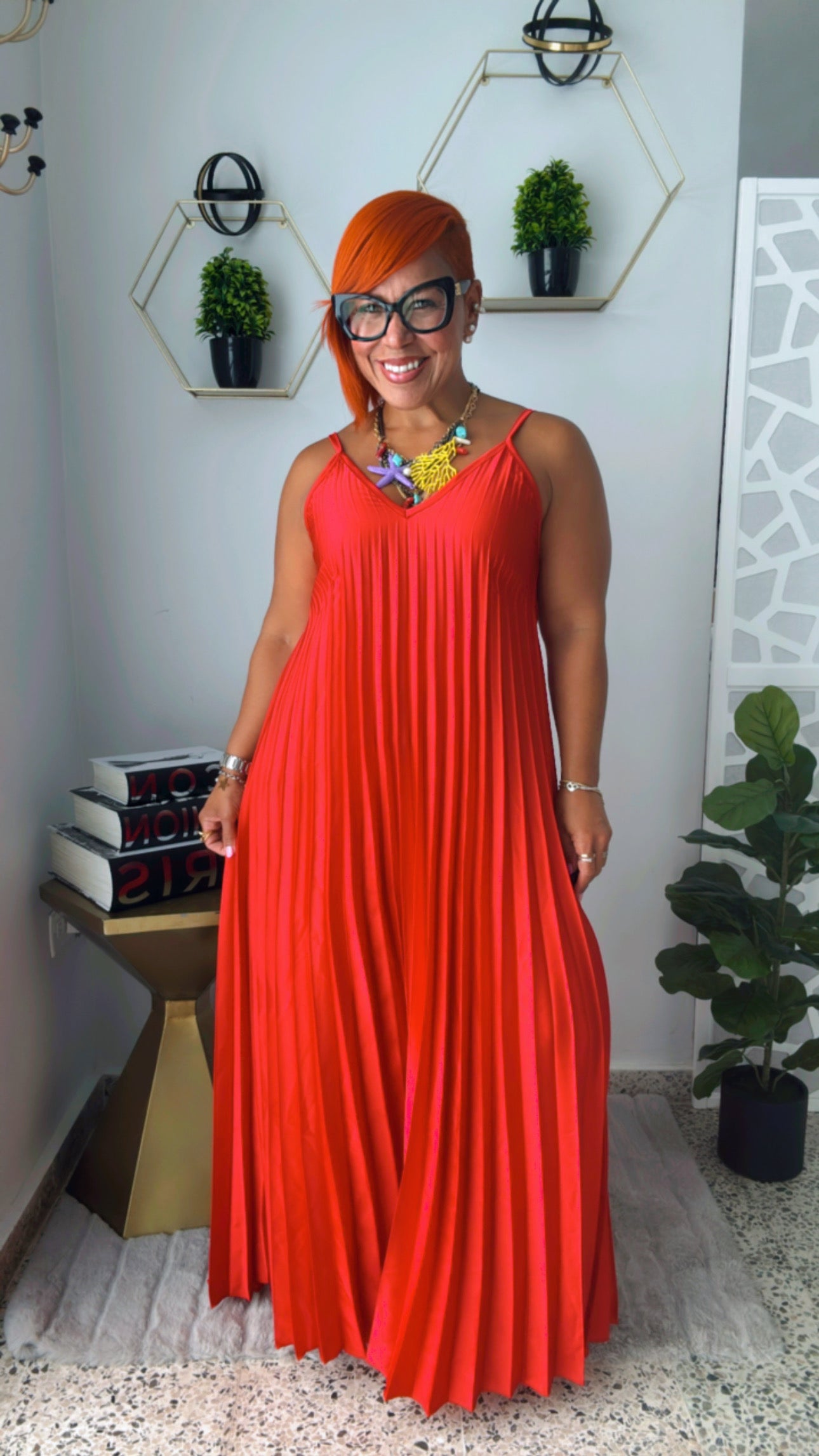 Purple Sea Star Multi Chain Layering Necklace