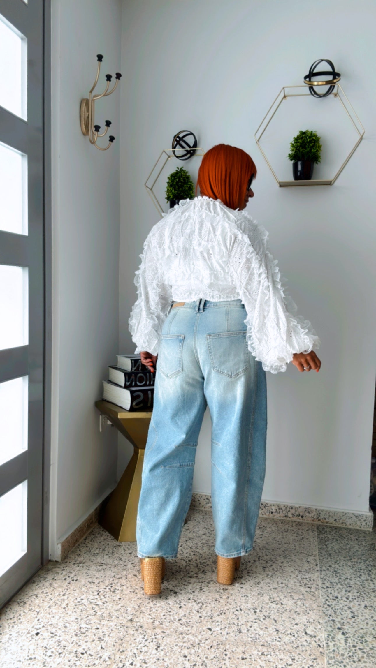 Dreamer Ruffled Eyelet Blouse