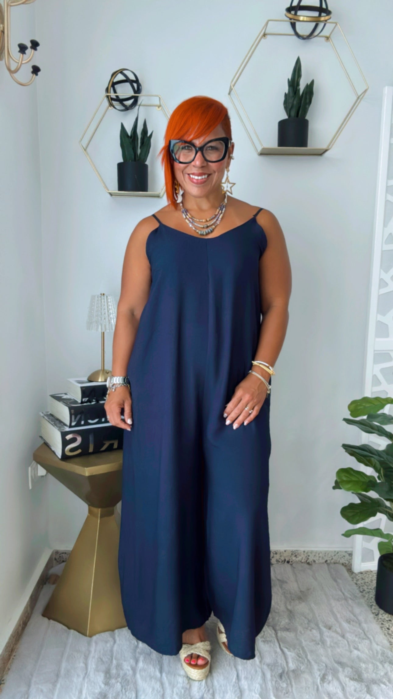 Navy Jumpsuit
