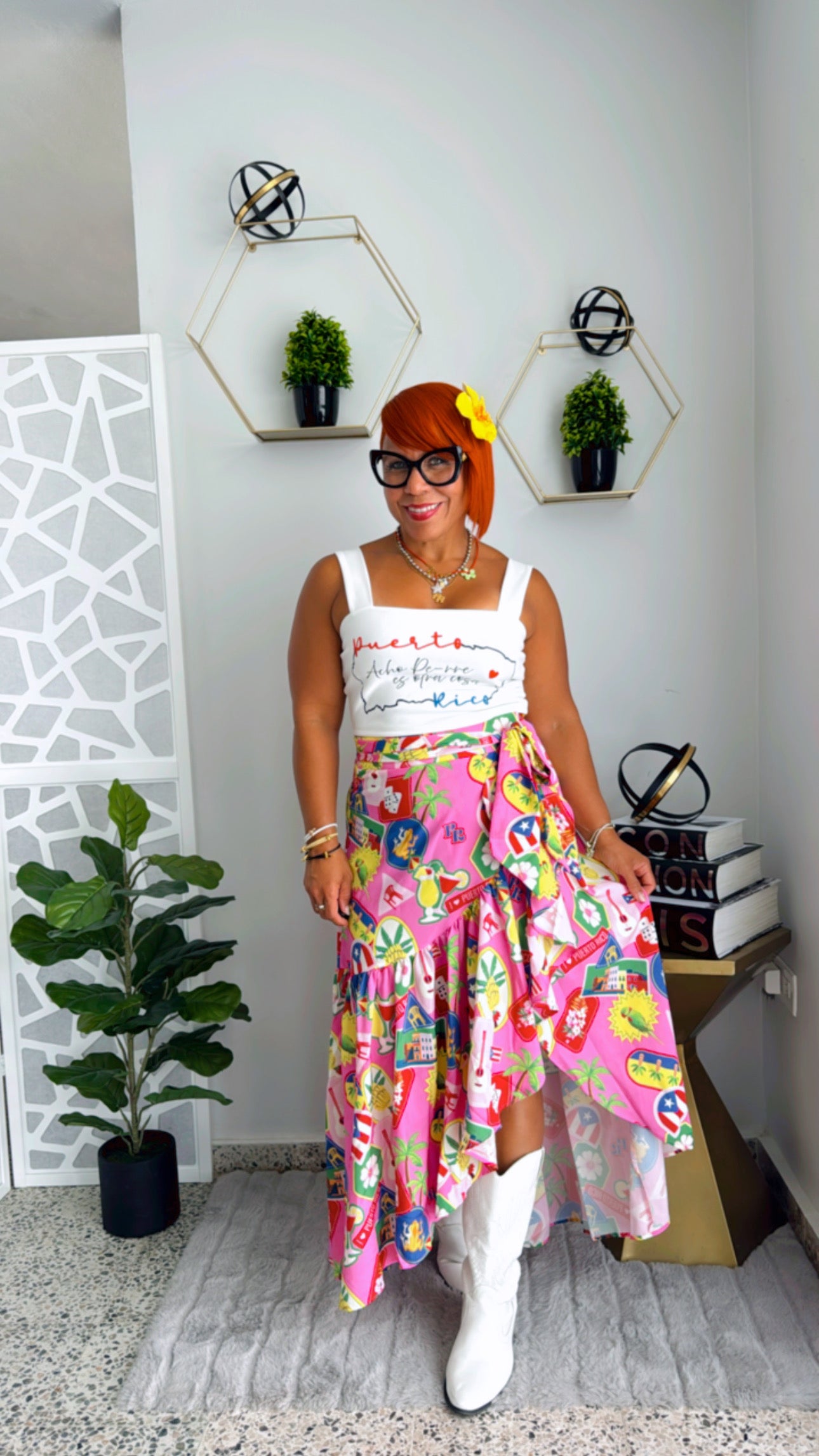 PR INSPO - Pink Wrap Around Skirt