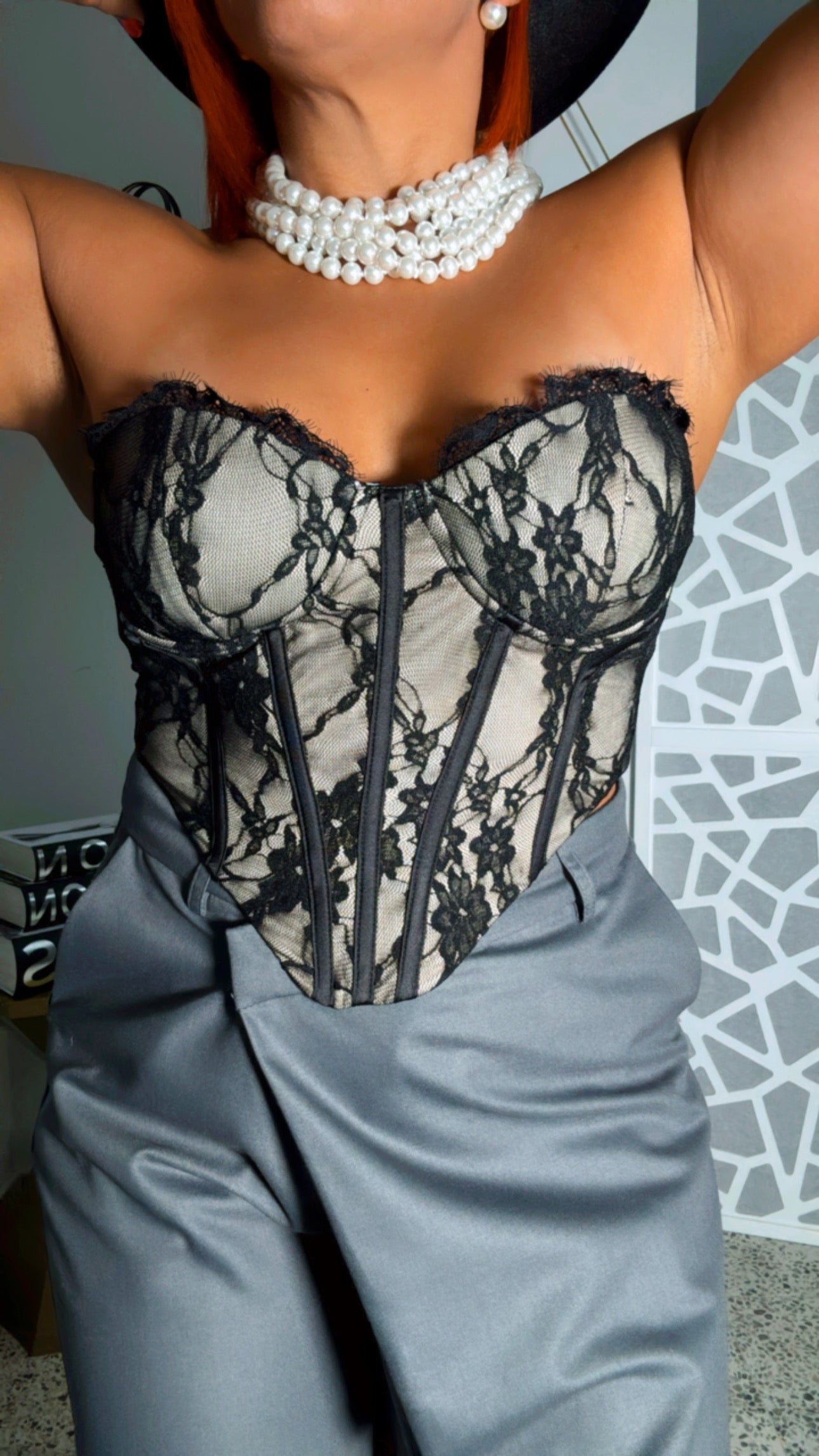 Strapless Black Lace 🖤✨💫