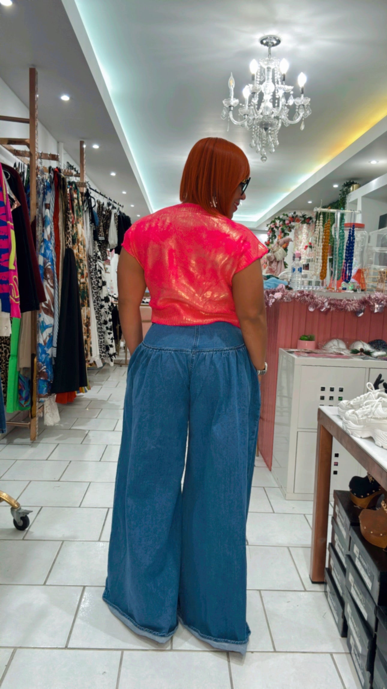 Wide Leg Palazzo Jean