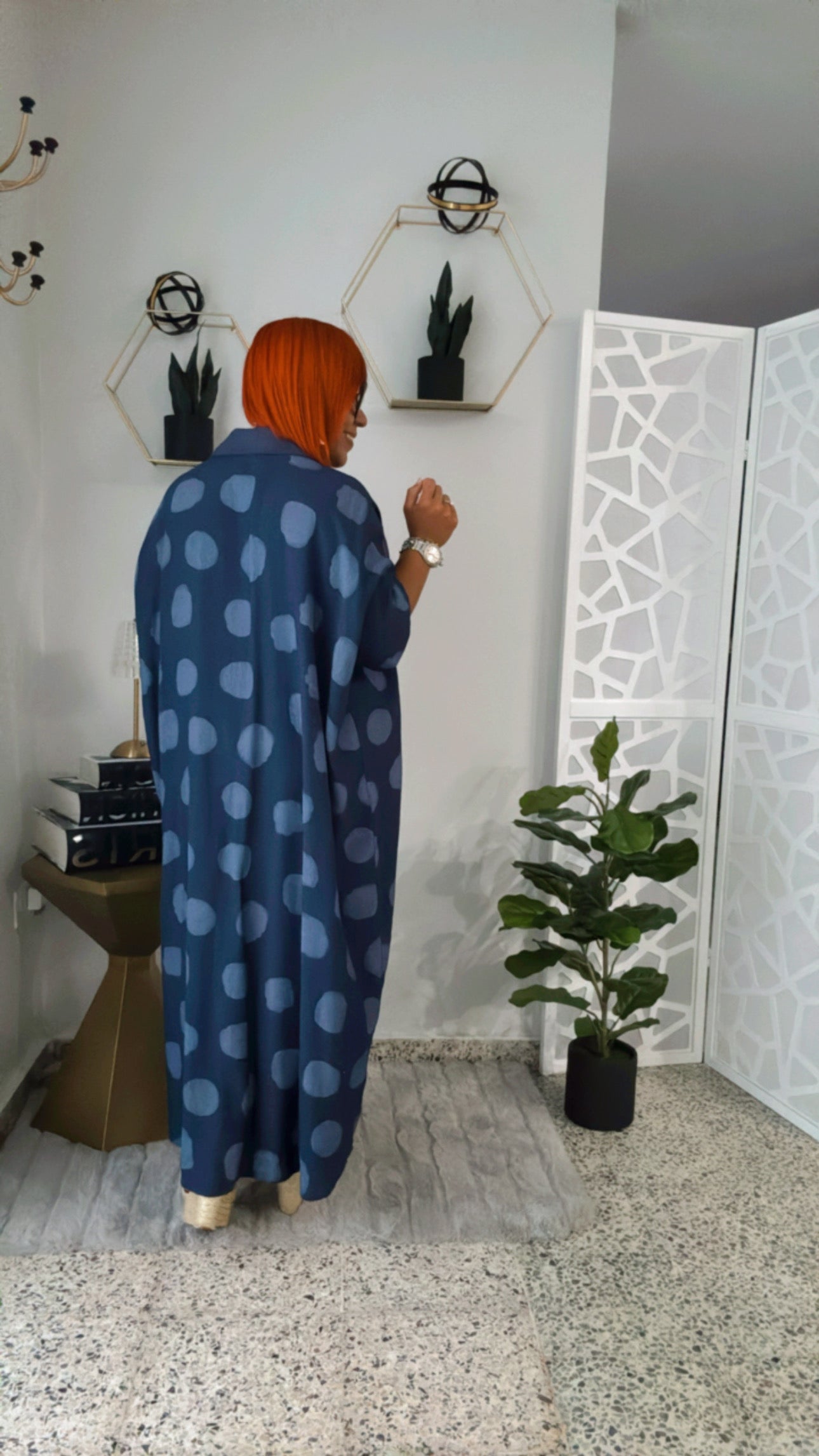 Jumbo Polka Dots Shirt Dress