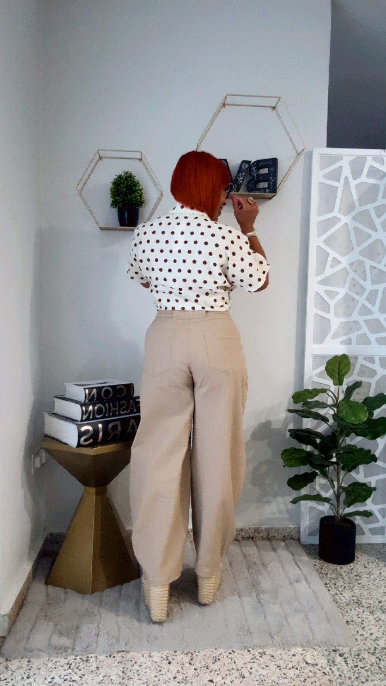 Cookies and Cream Polka Dots Pant Set