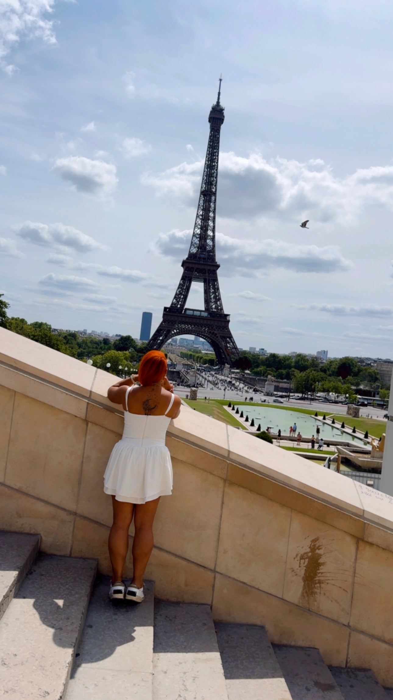 A Day in Paris White Mini Dress