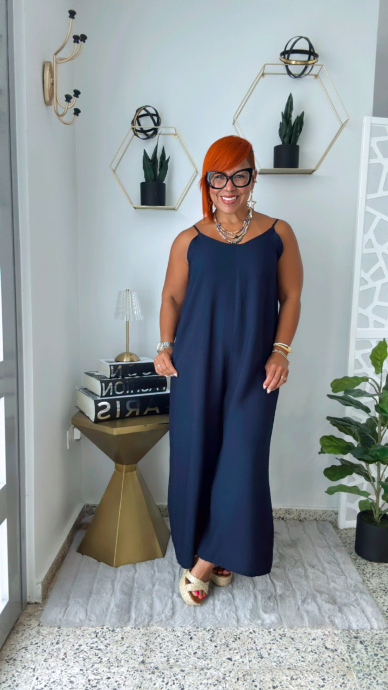 Navy Jumpsuit