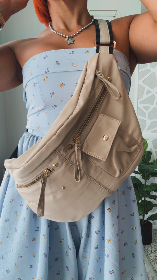 Black Multi-pockets Crossbody & Fanny Packs (X-Large)