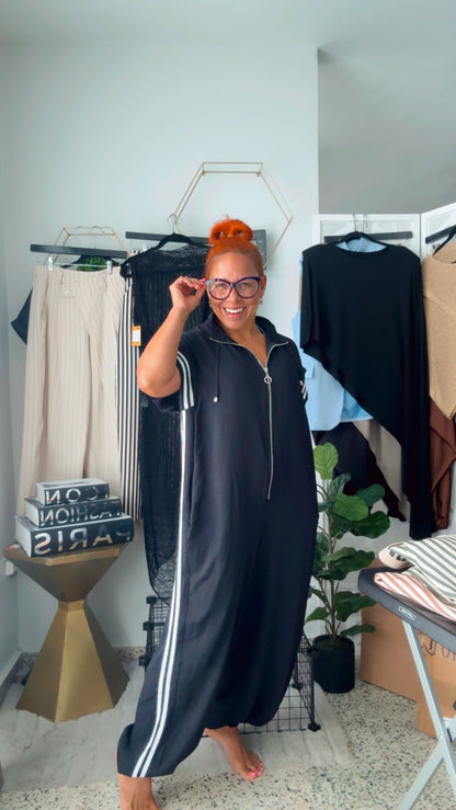 Street Star  Black Jumpsuit