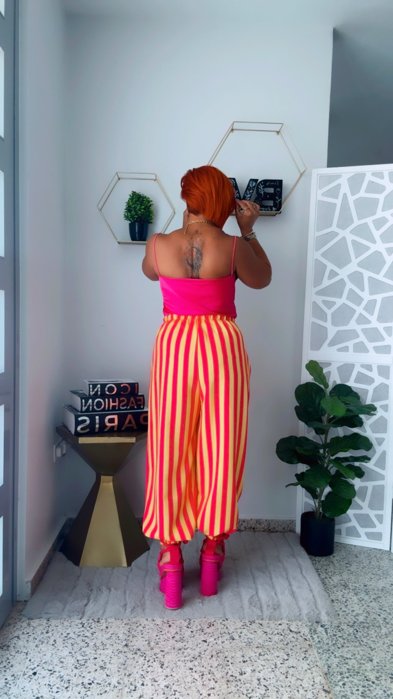 Tropical Stripe Pants