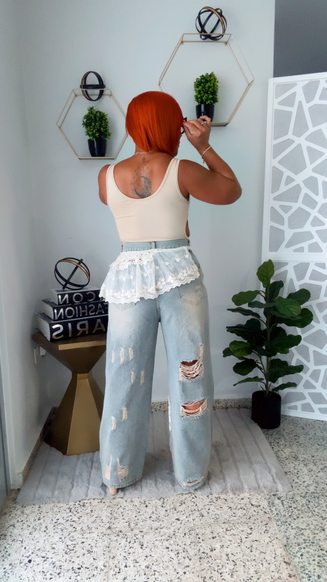 Ripped & Lace Jeans