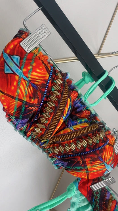 Strapless or Halter Menta Bikini