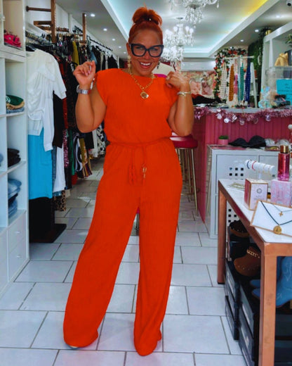 Red Cherry Tomato Jumpsuit