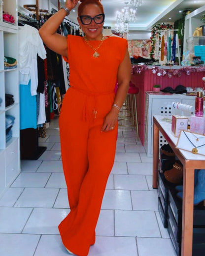 Red Cherry Tomato Jumpsuit