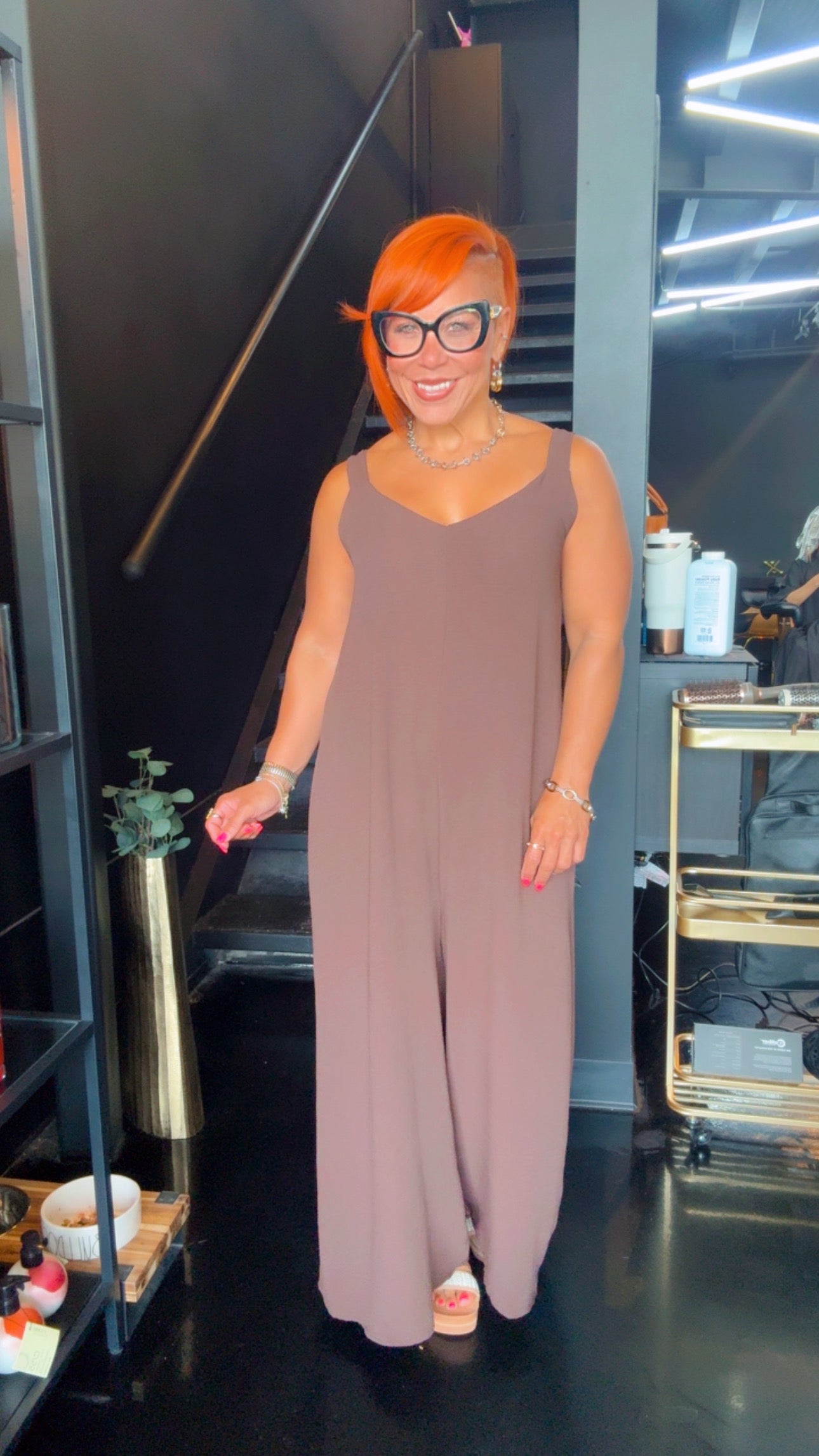 Oversized Chocolate Jumpsuit 🤎