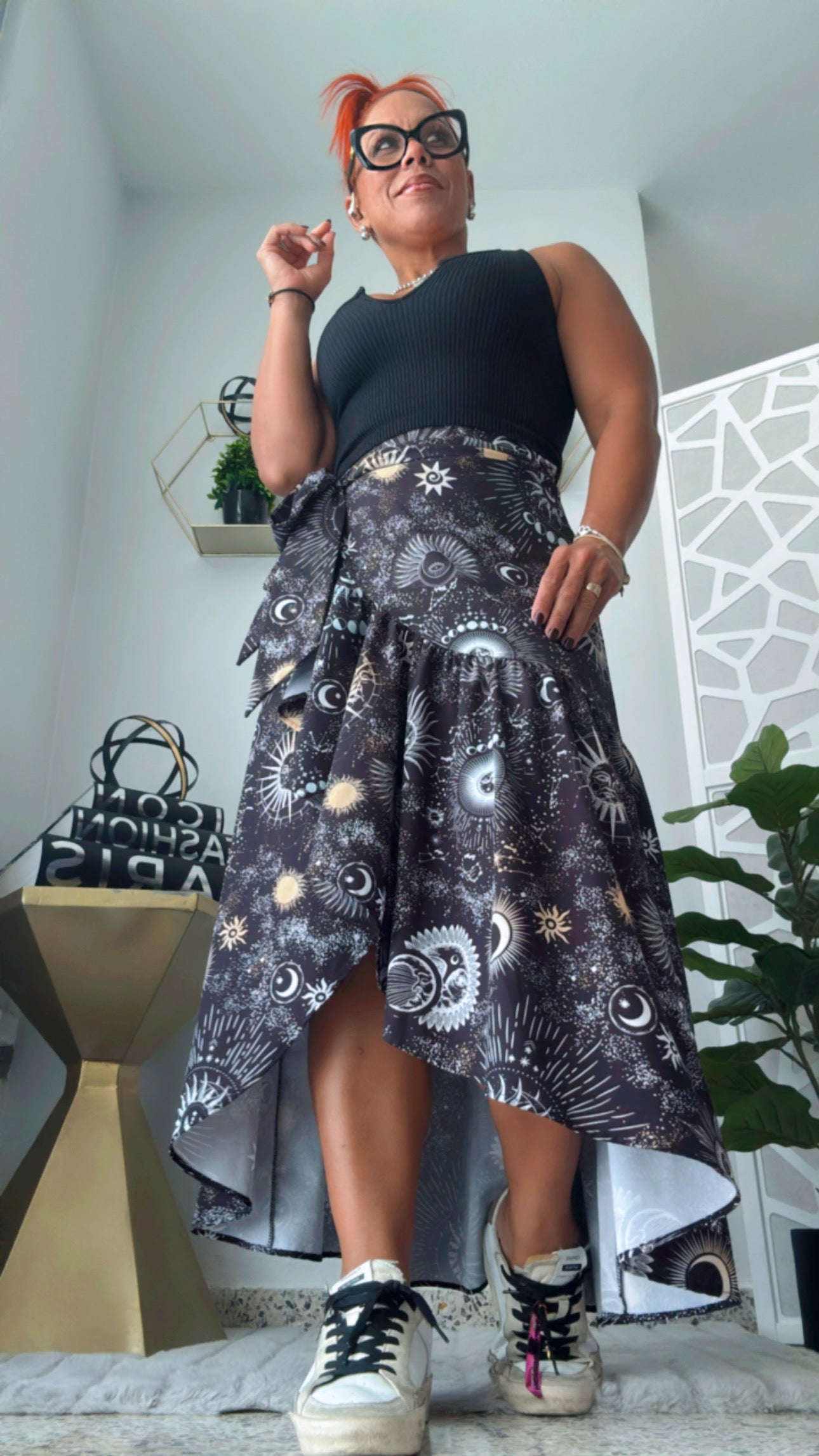Cosmic Wrap Around Skirt