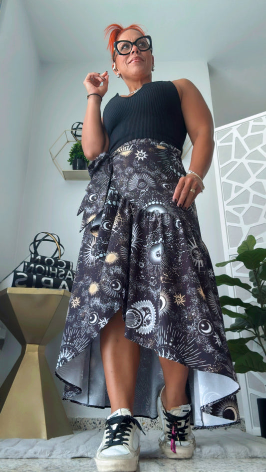 Cosmic Wrap Around Skirt
