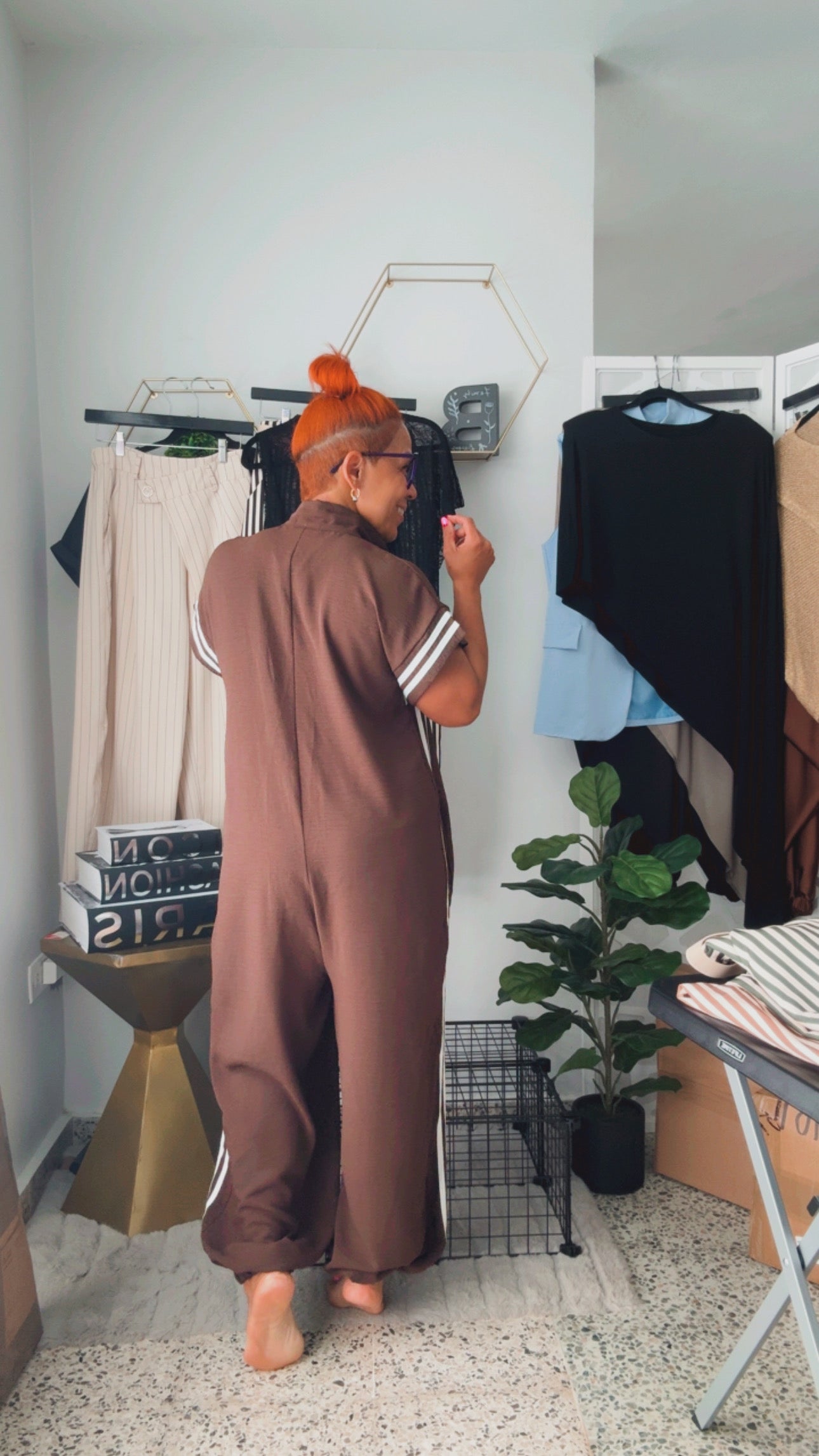 Street Star Chocolate Jumpsuit