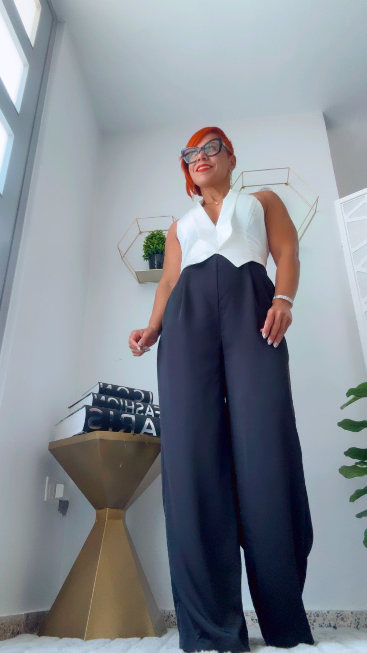 Elegant Tuxedo Jumpsuit