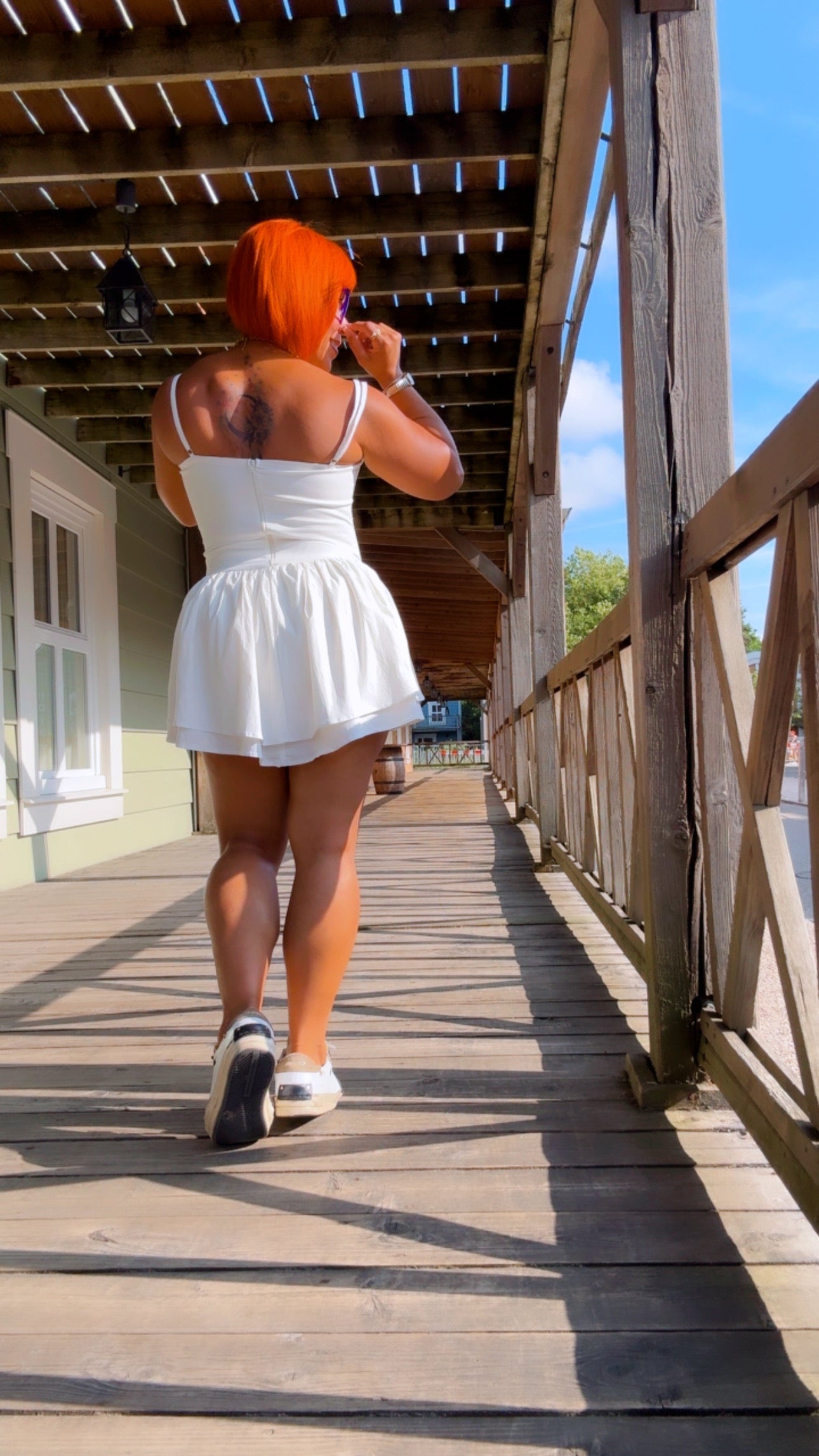 A Day in Paris White Mini Dress