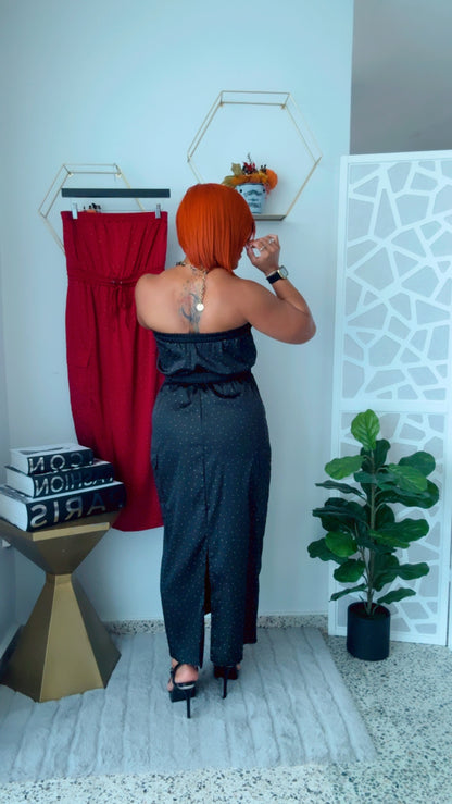 Black Strapless Dress