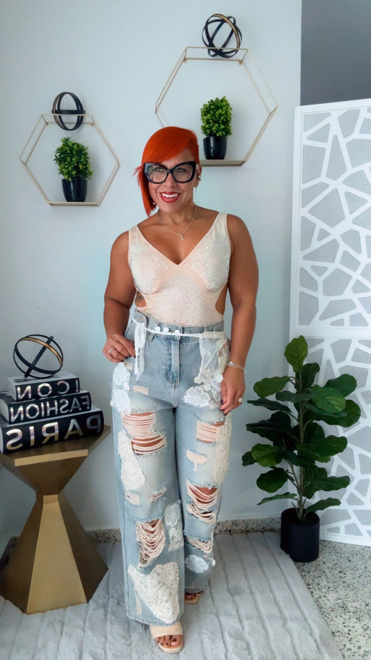 Ripped & Lace Jeans
