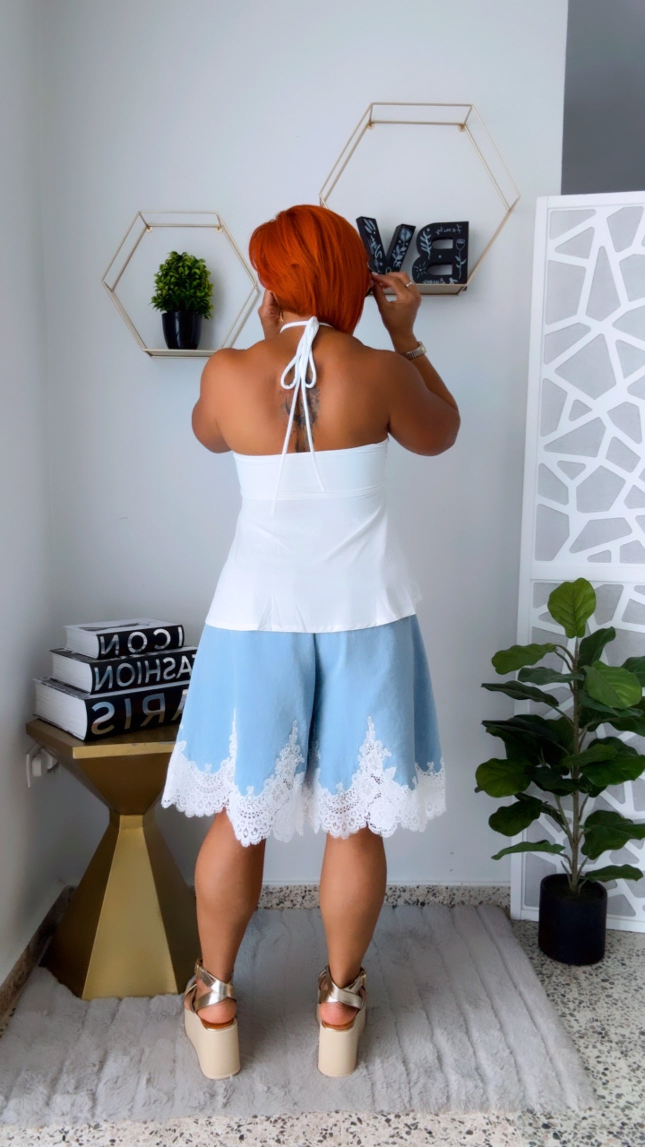 Solstice White Halter Top