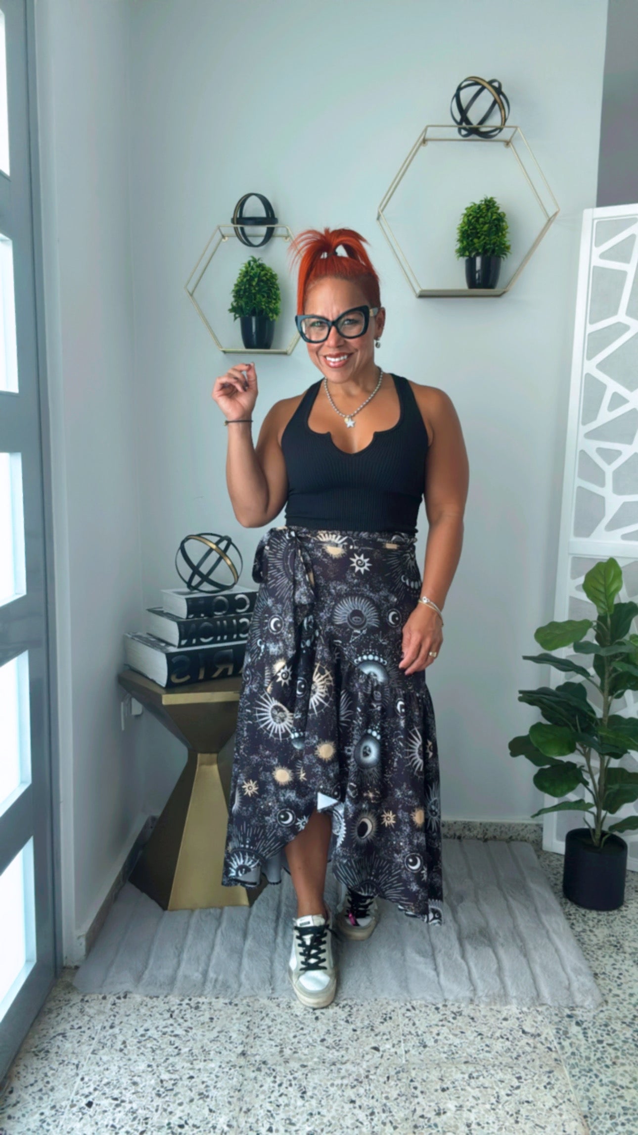 Cosmic Wrap Around Skirt