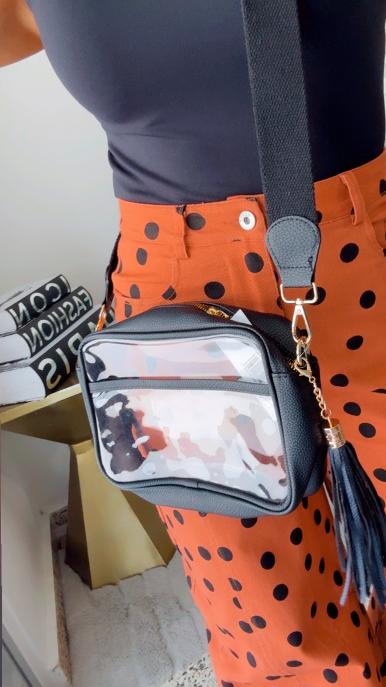 Tassel Clear Crossbody