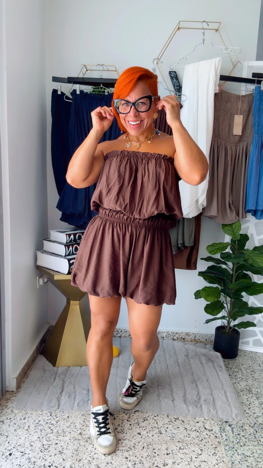 Chocolate Ballon Romper