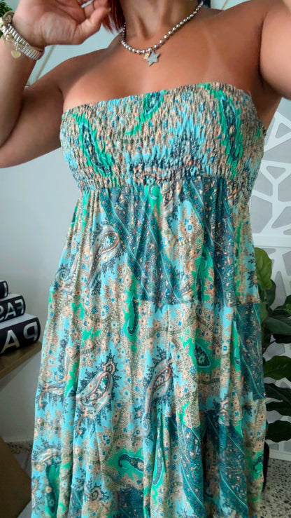 2 in 1 Boho Skirt Dress