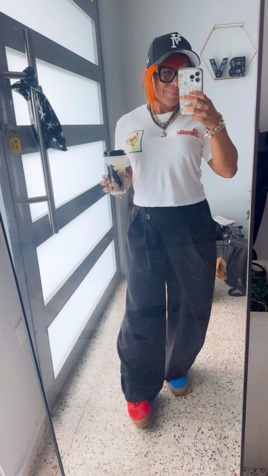 ASYMMETRICAL TROUSER PANT