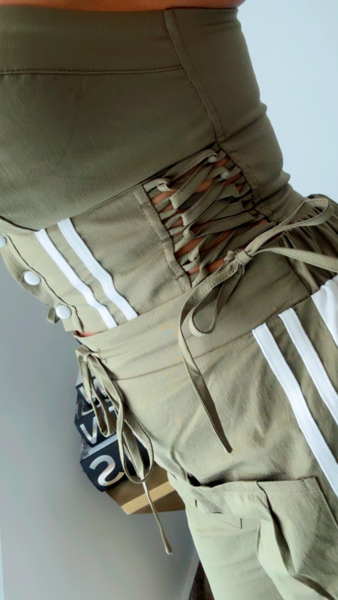 Military Green Track Pant Suits