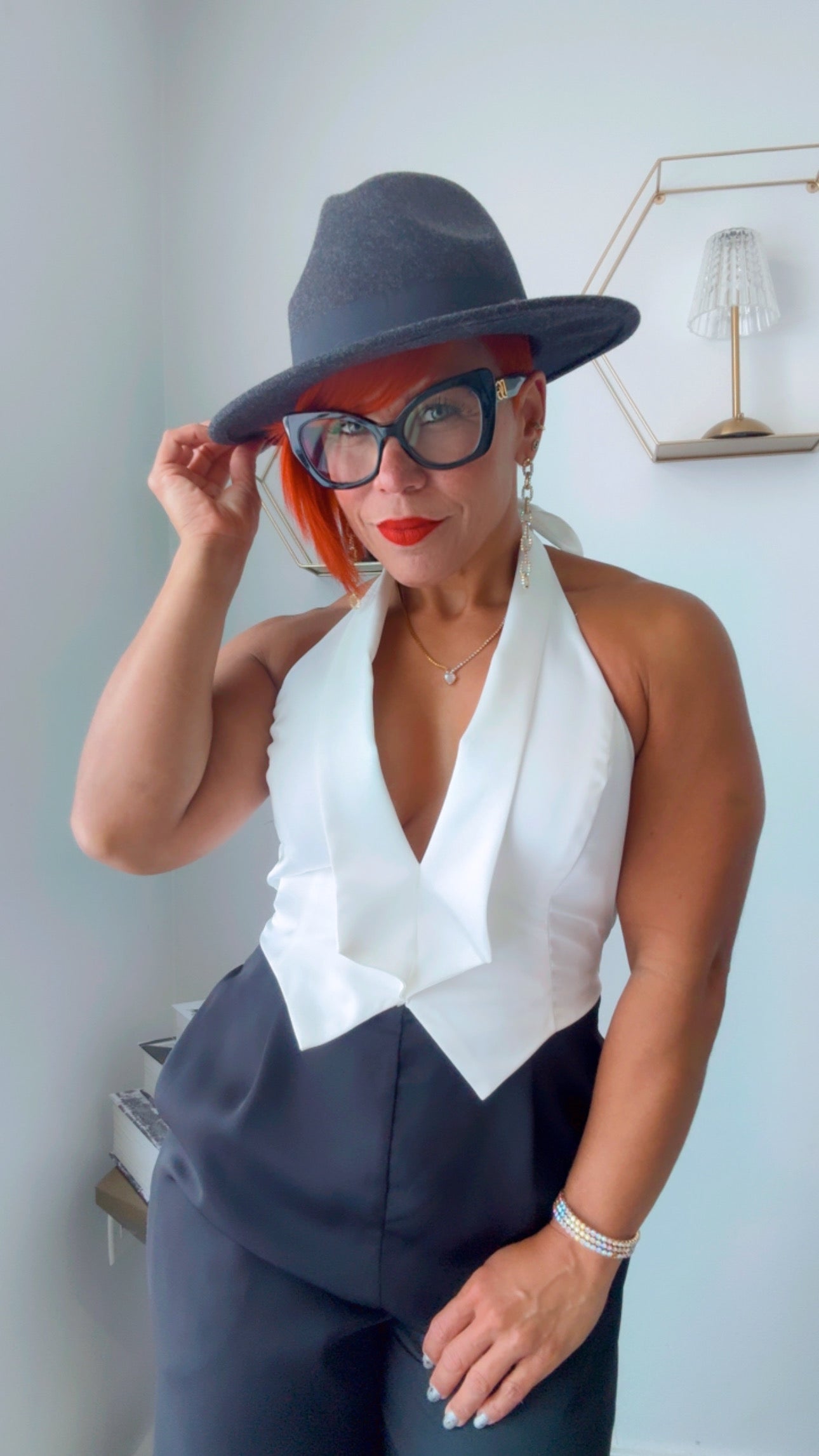 Elegant Tuxedo Jumpsuit