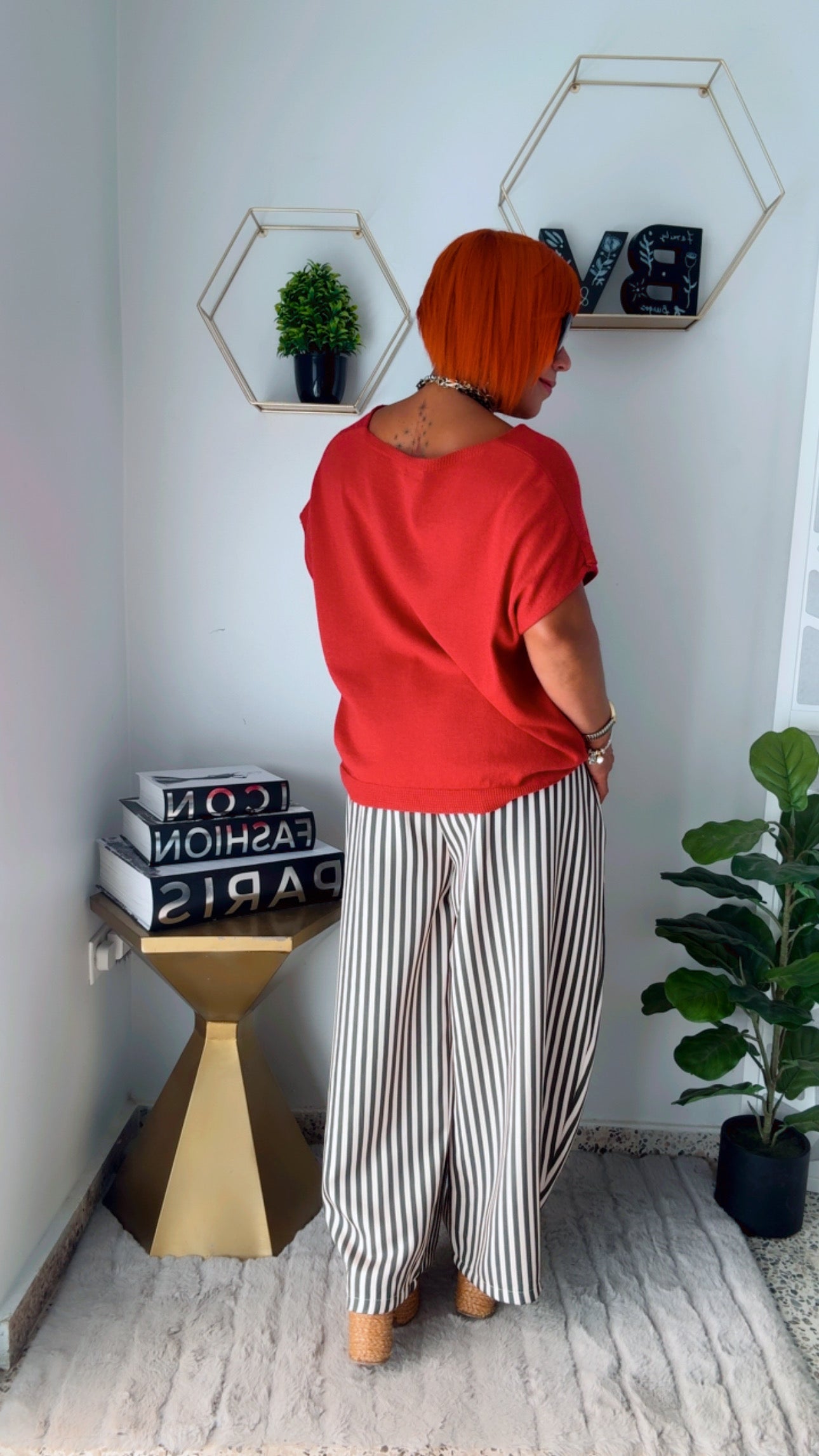 Olive Line Flow Pants