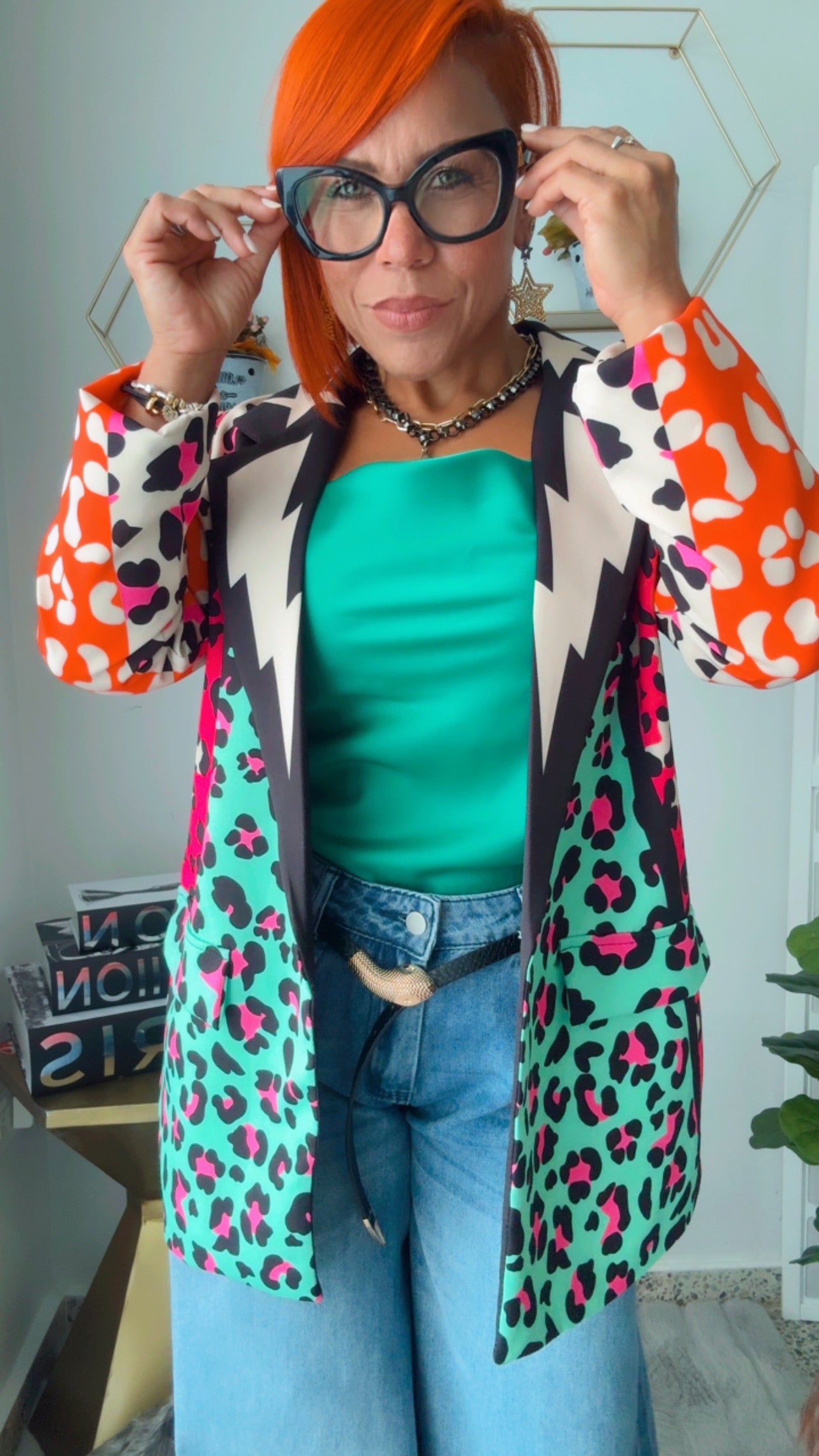 Colorfull Leopard Blazer