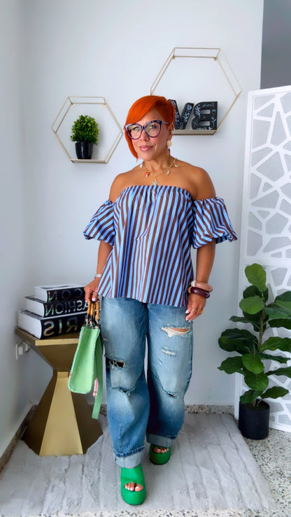 Barcelona Off-Shoulder Top - Italy
