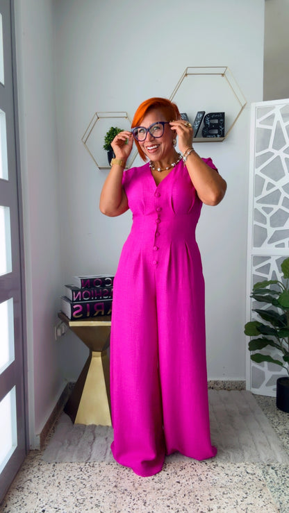 Magenta Jumpsuit