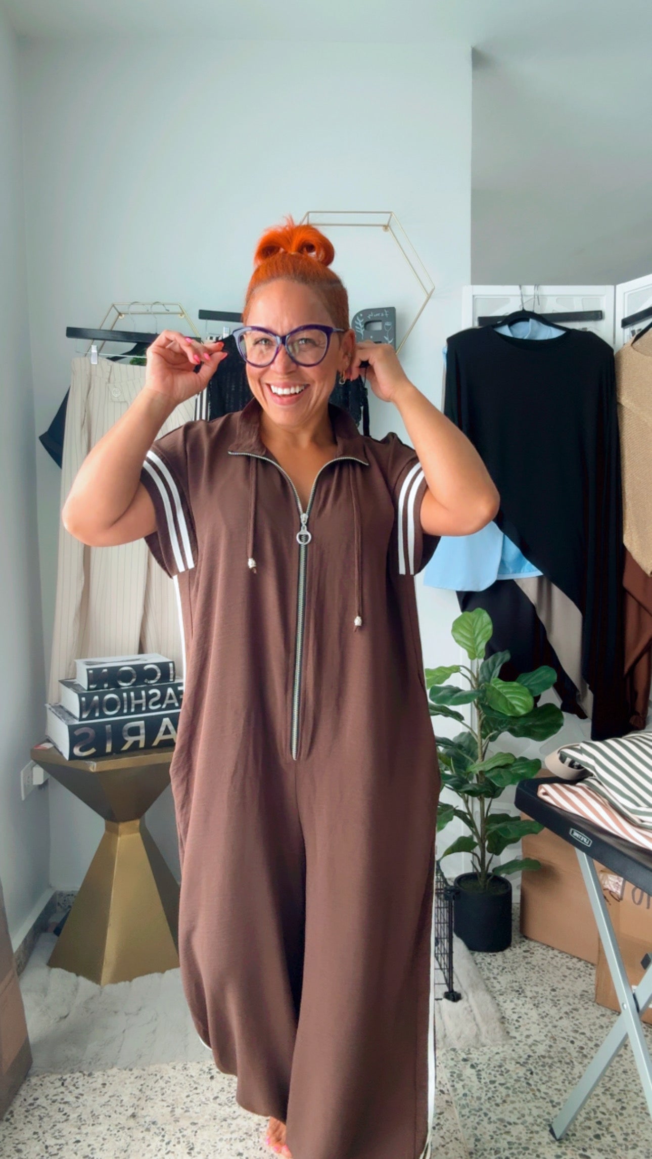 Street Star Chocolate Jumpsuit