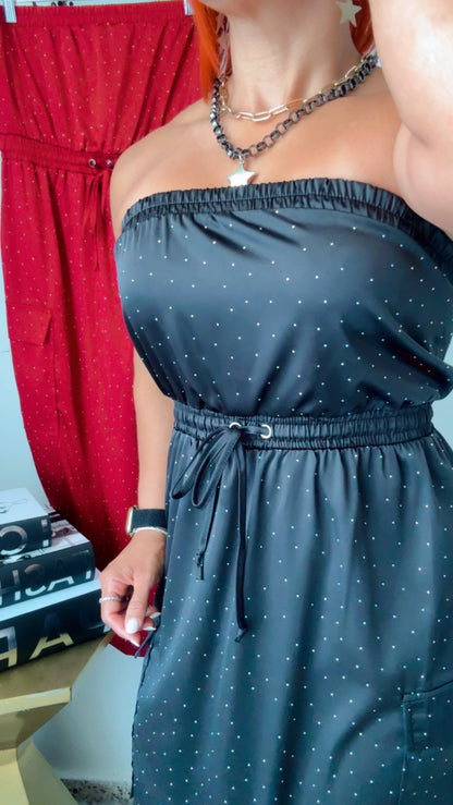 Black Strapless Dress