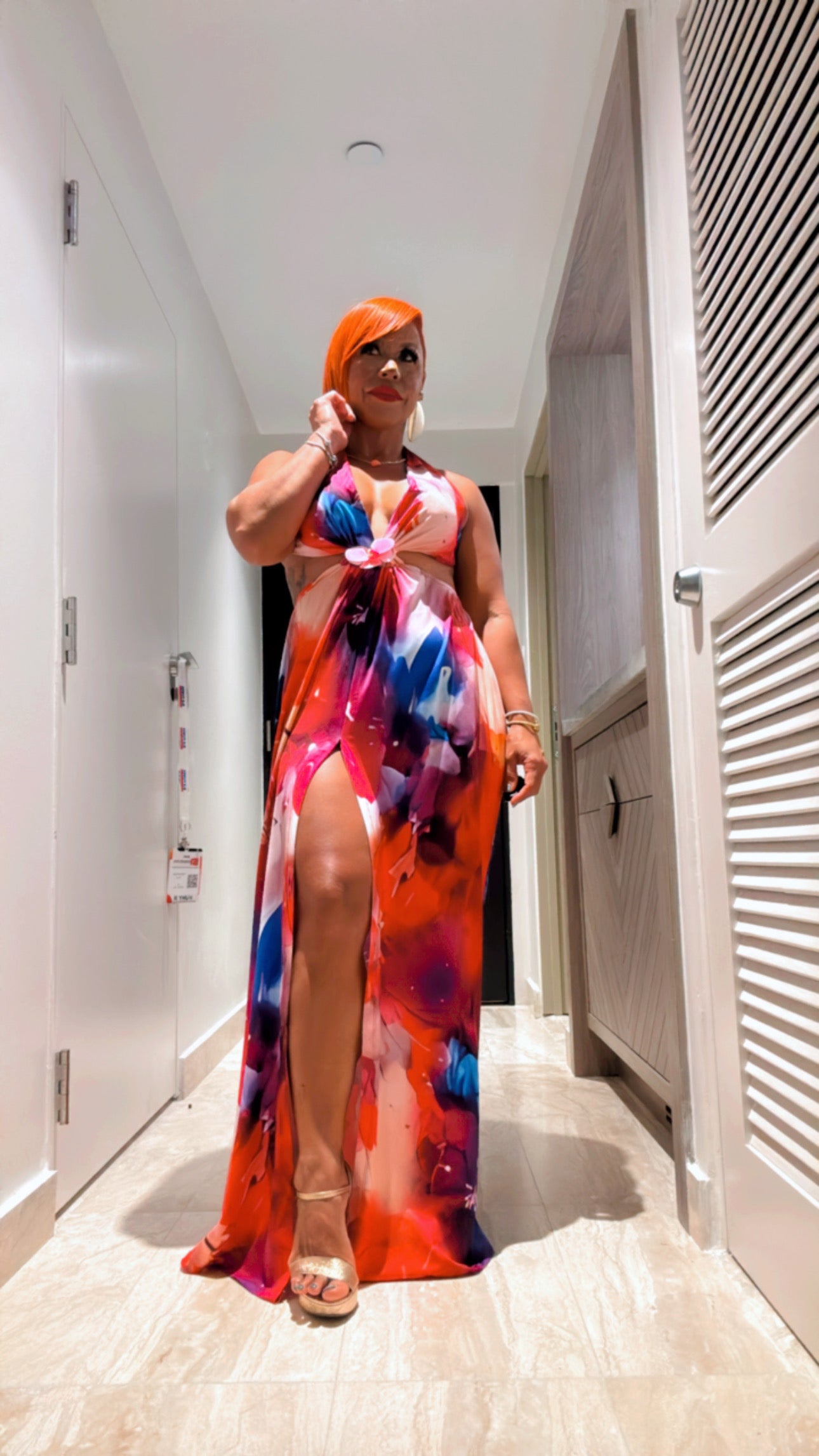 Orchid Cut-out Maxi Dress