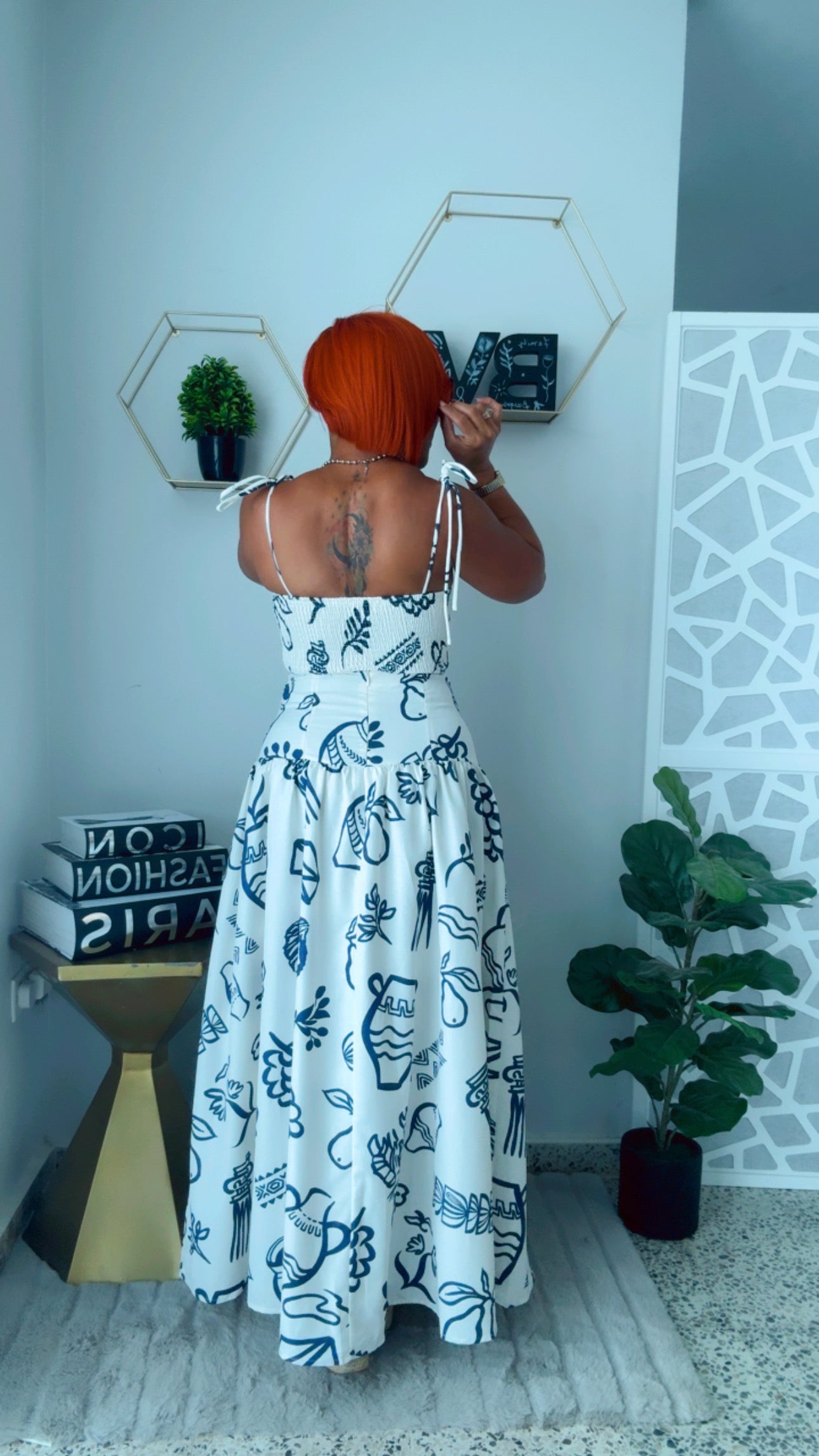 Santorini Skirt Set