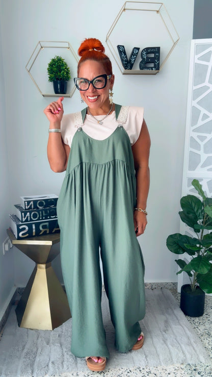 Olive Oversized Jumpsuit
