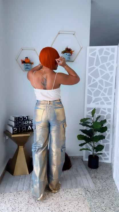 Champagne Pearls Top